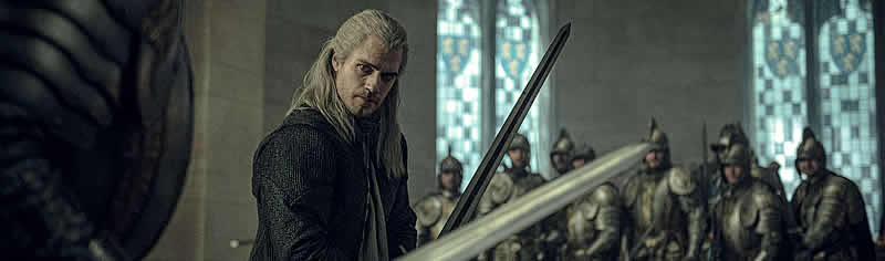 Henry Cavill como Geralt de Rivia em The Witcher